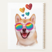 Shiba Inu Chien avec Coeurs Saint Valentin (Dos)