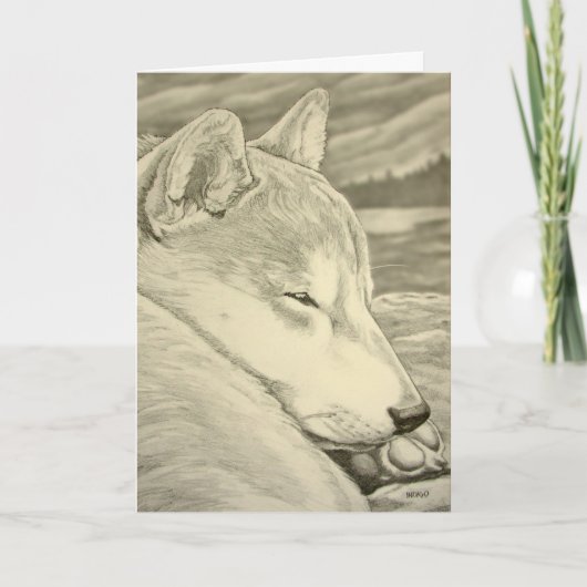 Shiba Inu Chien Cartes d'Art Personnalisées Shiba  (Devant)