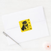 Shiba Inu Chien chinois Année 2018 Sticker Carré (Enveloppe)