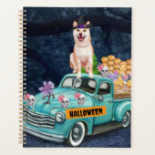 Shiba Inu Chien Halloween Camion Effrayant Nuit (Devant)