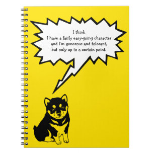 Shiba Inu Chinese Dog Year 2018 Speech Bubble N Notitieboek