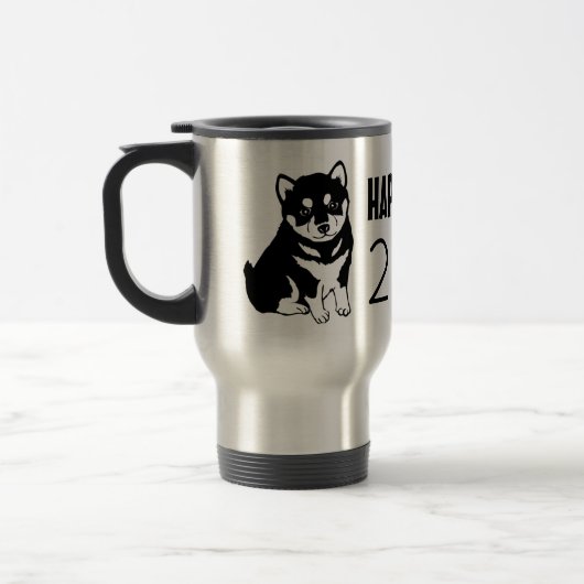Shiba Inu Chinese Dog Year 2018 Travel Mug Reisbeker (Links)