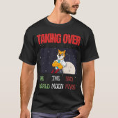 Shiba Inu Coin on the Moon Overname T-shirt (Voorkant)