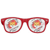 SHIBA INU cryptocurrency - SHIBA INU Crypto SHIB Retro Zonnebril (Voorkant)