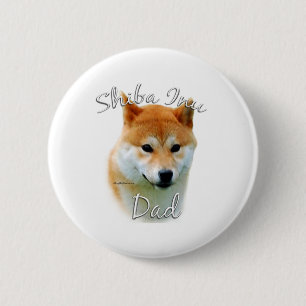Shiba Inu Dad 2 Ronde Button 5,7 Cm