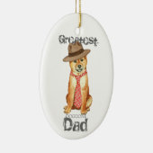 Shiba Inu Dad Ceramic Ornament (Rechts)