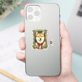 Shiba Inu Dog Kerst sticker (Telefoon)