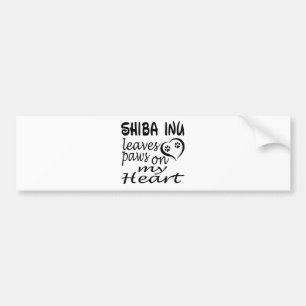 Shiba Inu Dog laat mijn hart liggen Bumpersticker