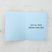 Shiba Inu Dog | Oranje en blauwe dag gevouwen Kaart (Binnen)