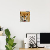 Shiba Inu Dog Poster (Thuiskantoor)