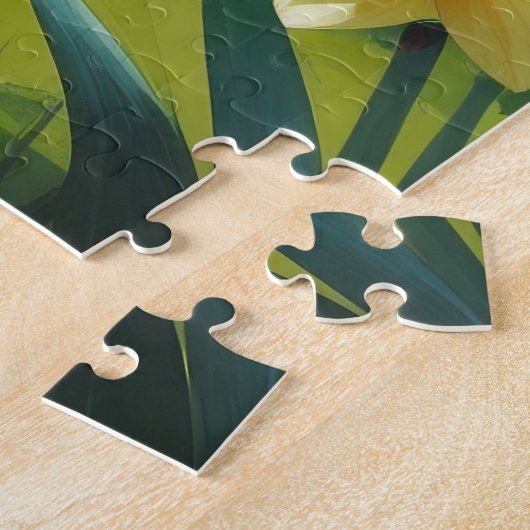 Shiba Inu Dog Spring Bloemen Schilderen Legpuzzel (Zijkant)