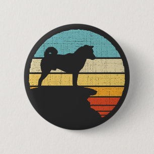 Shiba Inu Eigenaar Retro Vintage 60s 70s Hondenlie Ronde Button 5,7 Cm