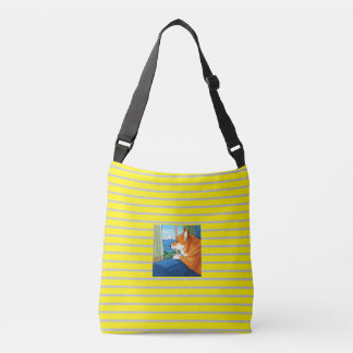 Shiba Inu en MT Fuji crossbody tas