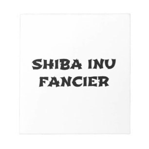 shiba inu fancier notitieblok