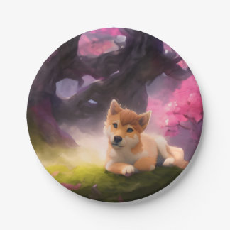 Shiba Inu Fantasy Anime Papieren Bordje