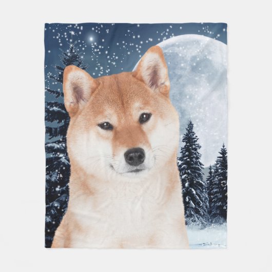 Shiba Inu Fleece Blanket Deken (Voorkant)