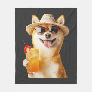 Shiba Inu Fleece Deken