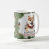 Shiba Inu Funny Chien Pun de Noël Café Mug (Devant droit)