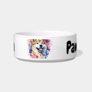 Shiba Inu Gepersonaliseerde Dog Food Bowl Paws Off Voerbakje