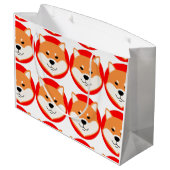 Shiba Inu Grand sac cadeau original (Dos Angle)
