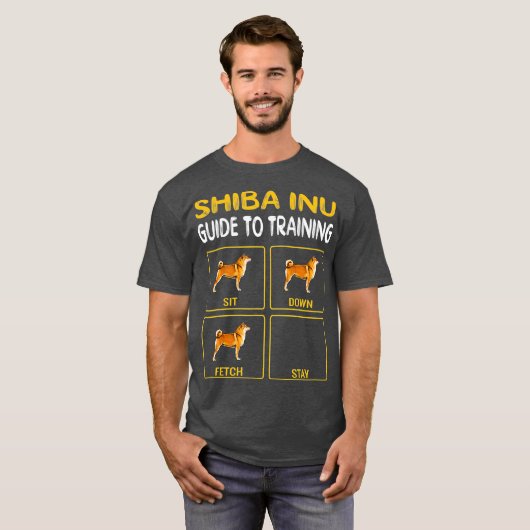 Shiba Inu Guide to training Dog Obedience T-shirt (Voorkant volledig)