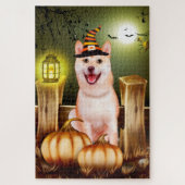 Shiba Inu Halloween Jigsaw Puzzle (Vertical)