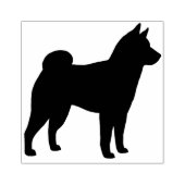 Shiba Inu Hondenras Silhouette Rubberstempel (Afrduk)