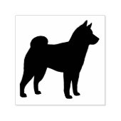 Shiba Inu Hondenras Silhouette Zelfinktende Stempel (Design)