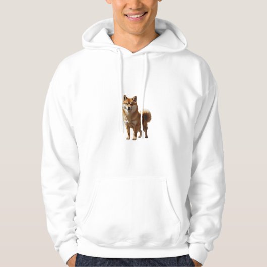 Shiba Inu Hoodie – Dual Image Front & Back (Voorkant)