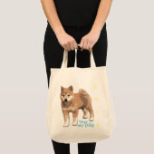 Shiba inu jaar van mijn hond katoen boodschappenta tote bag (Voorkant (product))