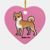 shiba inu keramisch ornament (Voorkant)