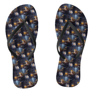 Shiba Inu Kerst Feestseizoen Teenslippers