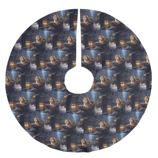 Shiba Inu Kerstfeest Seizoen Kerstboom Rok (Voorkant)