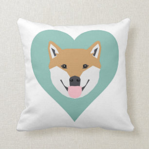 Shiba Inu kussen met een kussen voor hondenliefheb