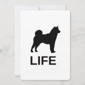 Shiba Inu Life Kaart (Achterkant)