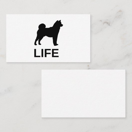 Shiba Inu Life Visitekaartje (Voorkant / Achterkant)