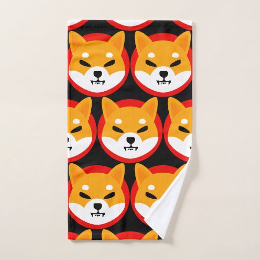 Shiba Inu Logo Bath Towel Set Bad Handdoek (Handdoek)