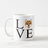 Shiba Inu Love Koffiemok (Links)