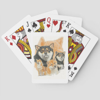 Shiba Inu Medley Pokerkaarten