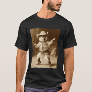 Shiba Inu Meme Grappige Hond Domme Cowboy T-shirt