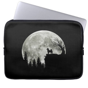 Shiba Inu on Mountain Halloween Gift for Hondenlie Laptop Sleeve