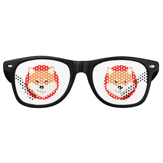 Shiba Inu Original Party Retro Lunettes de soleil (Devant)