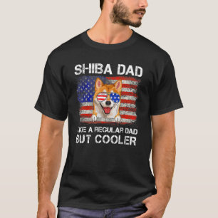 Shiba Inu papa als een gewone maar cooler hond pap T-shirt