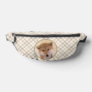 Shiba Inu Peinture Rouge mignonne Original Animal