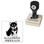 Shiba Inu Personaliseren Rubberstempel (Gestempeld)
