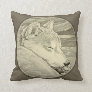 Shiba Inu Pillow Hondenliefhebber Art Sierkussenne Kussen