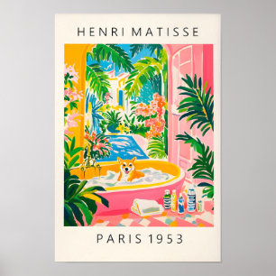 Shiba Inu Print Geïnspireerd door Henri Matisse, E