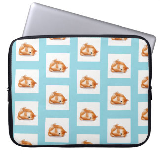 Shiba INU puppies op de achterkant patroon laptop  Laptop Sleeve