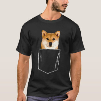 Shiba Inu Puppy Pocket T-shirt