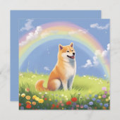 Shiba Inu Rainbow Bridge Aangepaste hondennaam Sym (Voorkant / Achterkant)